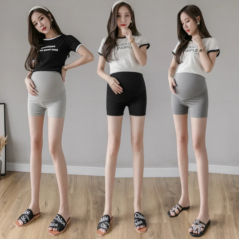 Summer Thin Cotton Maternity Short Legging Seamless High Waist Belly Underpants Clothes for Pregnant Women Hot Pregnancy Shorts