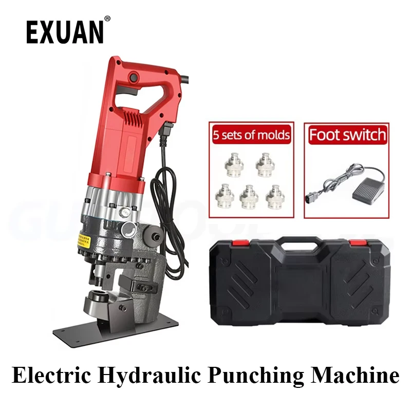 Electric Hydraulic Punching Machine Angle Steel Channel Steel Small Portable Stainless Steel Cutting Hydraulic Piercing Press