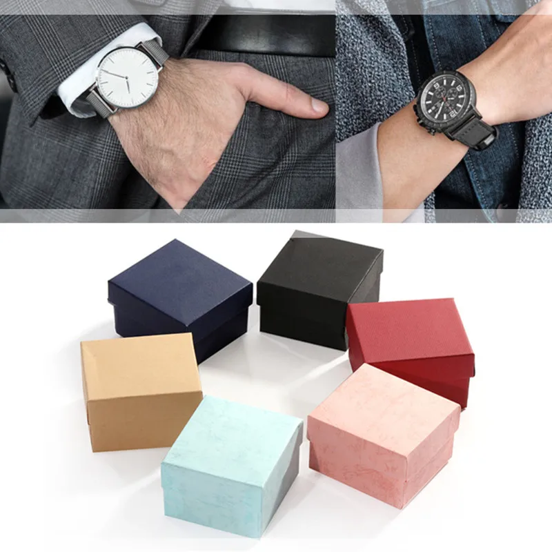 Wrist Watch Jewelry Box For Women Paper Jewelry Organizer For Men Multi-Function Storage Boxes With Cover For Gift Packaging