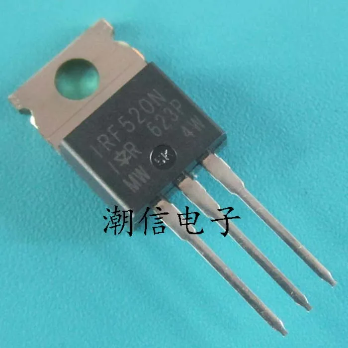 10PCS/LOT IRF520 IRF520N 9.7A 100V Folha de Dados - Componente Eletrônico para Uso Profissional