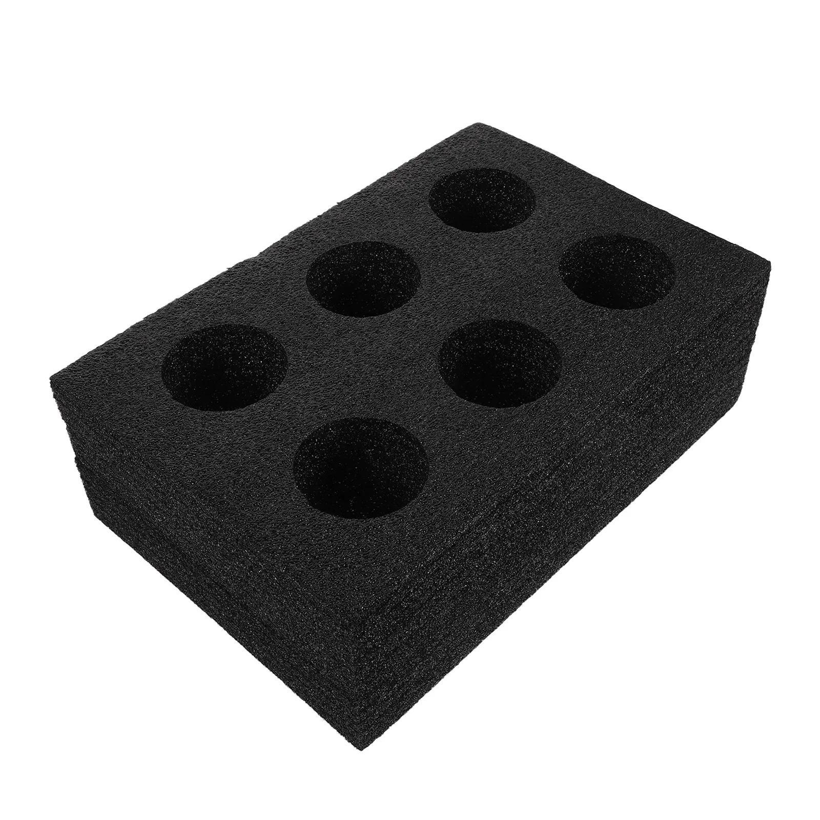 

6-Compartment Light Bulb Sponge Tray 6Cm Hole Shockproof Crush Proof Dust Resistant Compact Stackable Bulb Organizer for Drawer