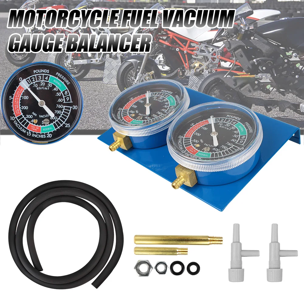 Strumento sincronizzatore carburatore cilindro con Set di tubi accessori moto per moto Honda/Suzuki 1 pz/2 pz Vacuum Balancer Gauge