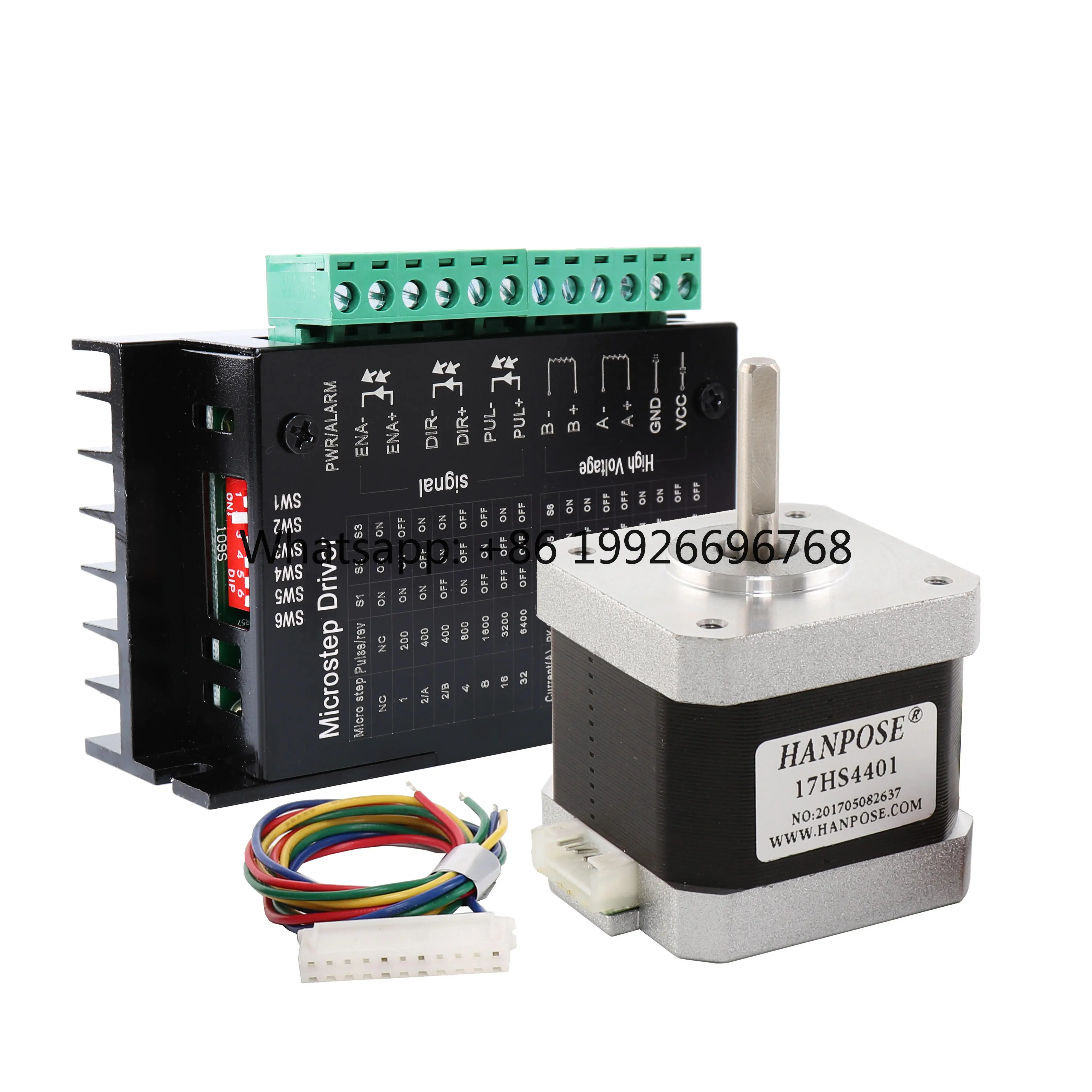 1.8 Degree Stepper Motor 17HS4401-TB6600 Driver 40N.cm 1.5A 2 Phase 4 Lead 3D Printer 12V Nema17 Stepper Motor Driver