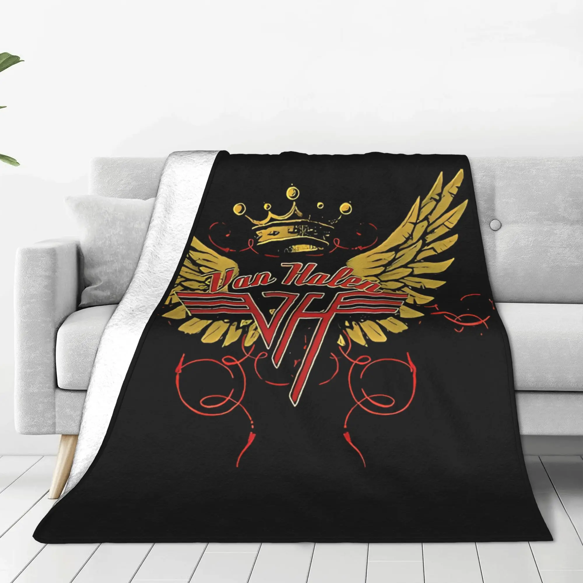 1PC Van Friend Awesome Van Halen Home Room Decorations Winter Blankets For Adults Bedding Home Interior Sofa Knee