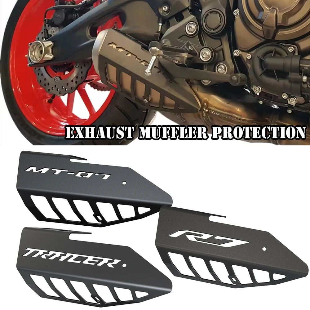 

Motorcycle FOR YAMAHA MT07 FZ07 MT-07 TRACE FZ-07/ABS YZF R7 Exhaust Pipe Heat Shield Cover Muffler Protector Guard Accessories