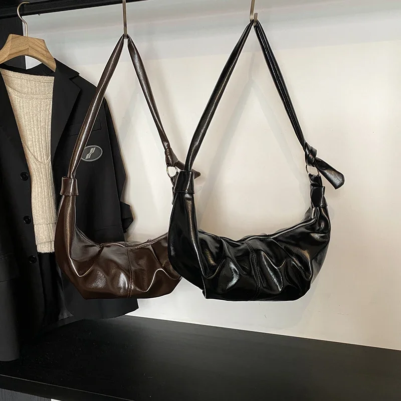 2024 بولي PU بلون حار بيع الأفاق حقيبة كروسبودي سستة شعبية موضة حقيبة كتف نسائية لينة تنوعا حقيبة يد بسيطة