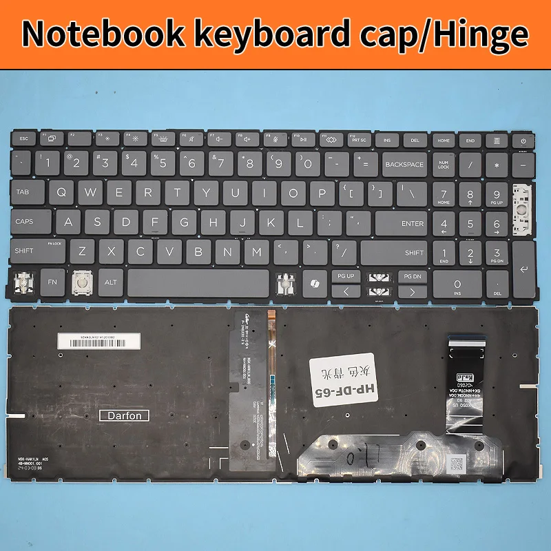 Replacement Original Keycap Key Cap Hinge for HP ZBook Power 16 inch G10 G11 A HSN-Q40C Q41C Laptop Keyboard KeyCap