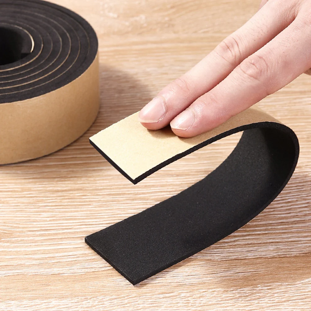 

4 Rolls Furniture Pads Soft Eva Non-Slip Noise Reduction Strong Adhesive Durable Floor Protectors for Chairs Cabinets Washing