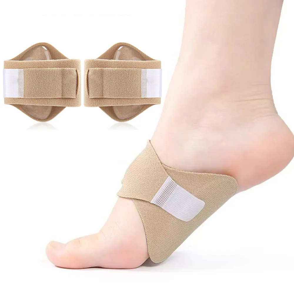 1 paire de semelles orthopédiques pour pieds plats, coussinets de soutien de la voûte plantaire réglables, demi-semelles orthopédiques pour fasciite plantaire pour hommes et femmes