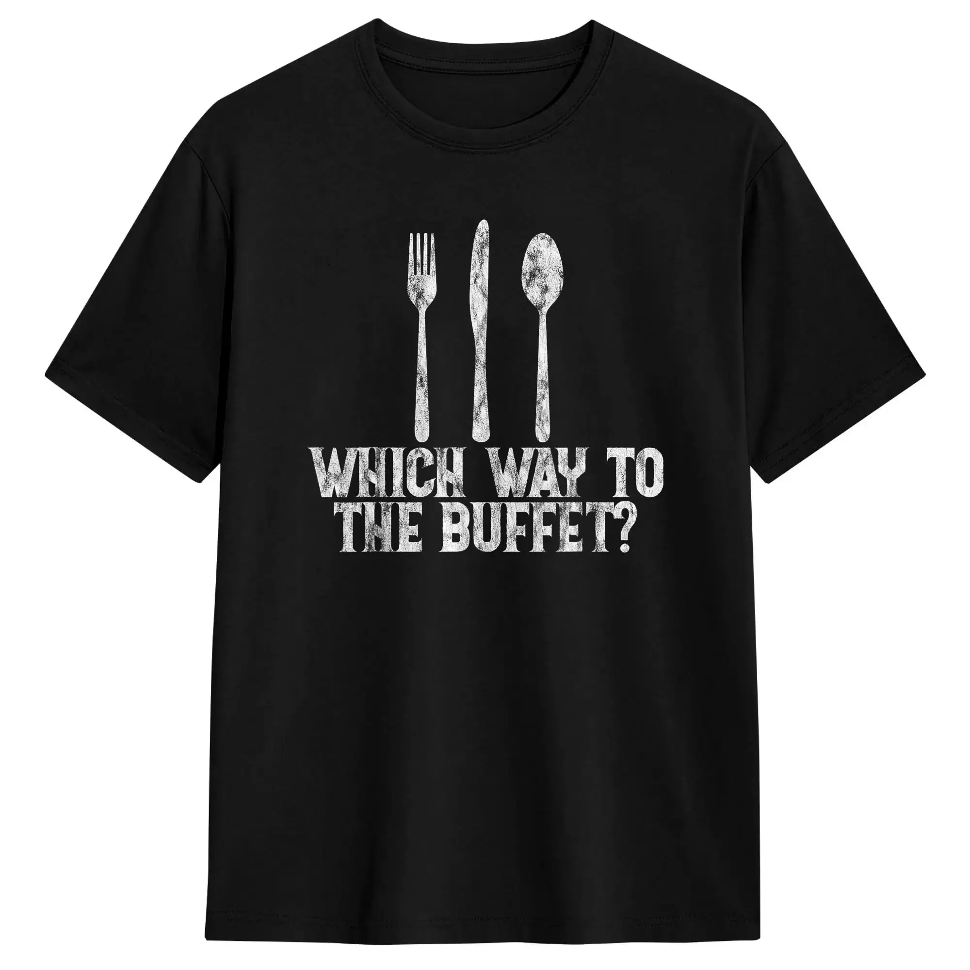 Men Women's T Shirt Which Way To The Buffet T-Shirts Harajuku  Beach Tees Street Style Cotton Clothes Plus Size 6XL