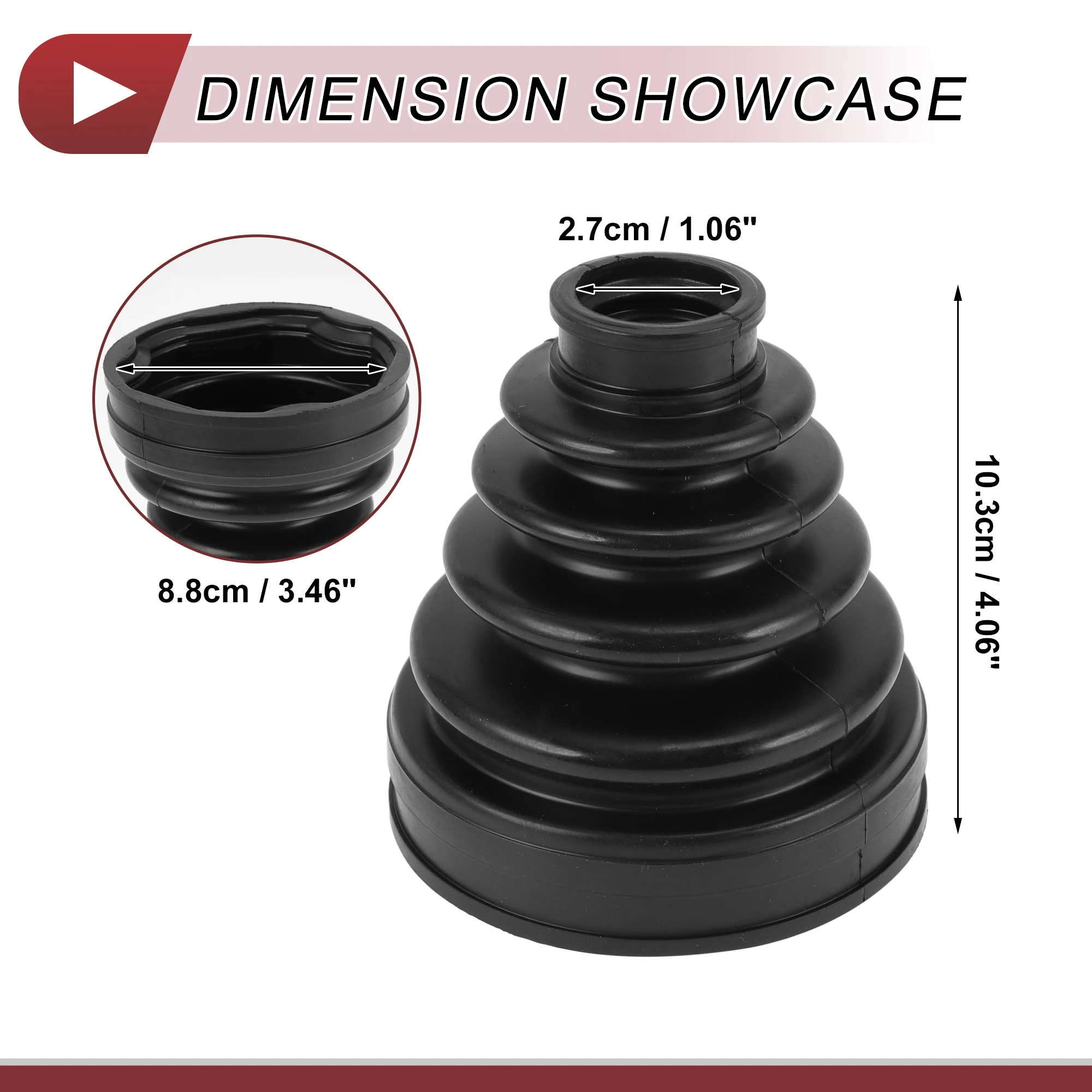 X Autohaux 1 مجموعة CV المشتركة التمهيد كيت لتويوتا هايلاندر 2008-2013 الداخلية سرعة ثابتة المشتركة التمهيد ث/المشابك رقم. 044370 W060 #4