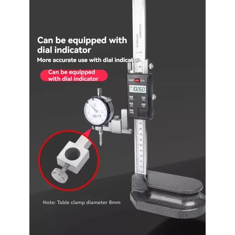 600mm Digital Display Electronic Height Measuring Instrument Measuring Ruler Height Measurement Precision Height Ruler