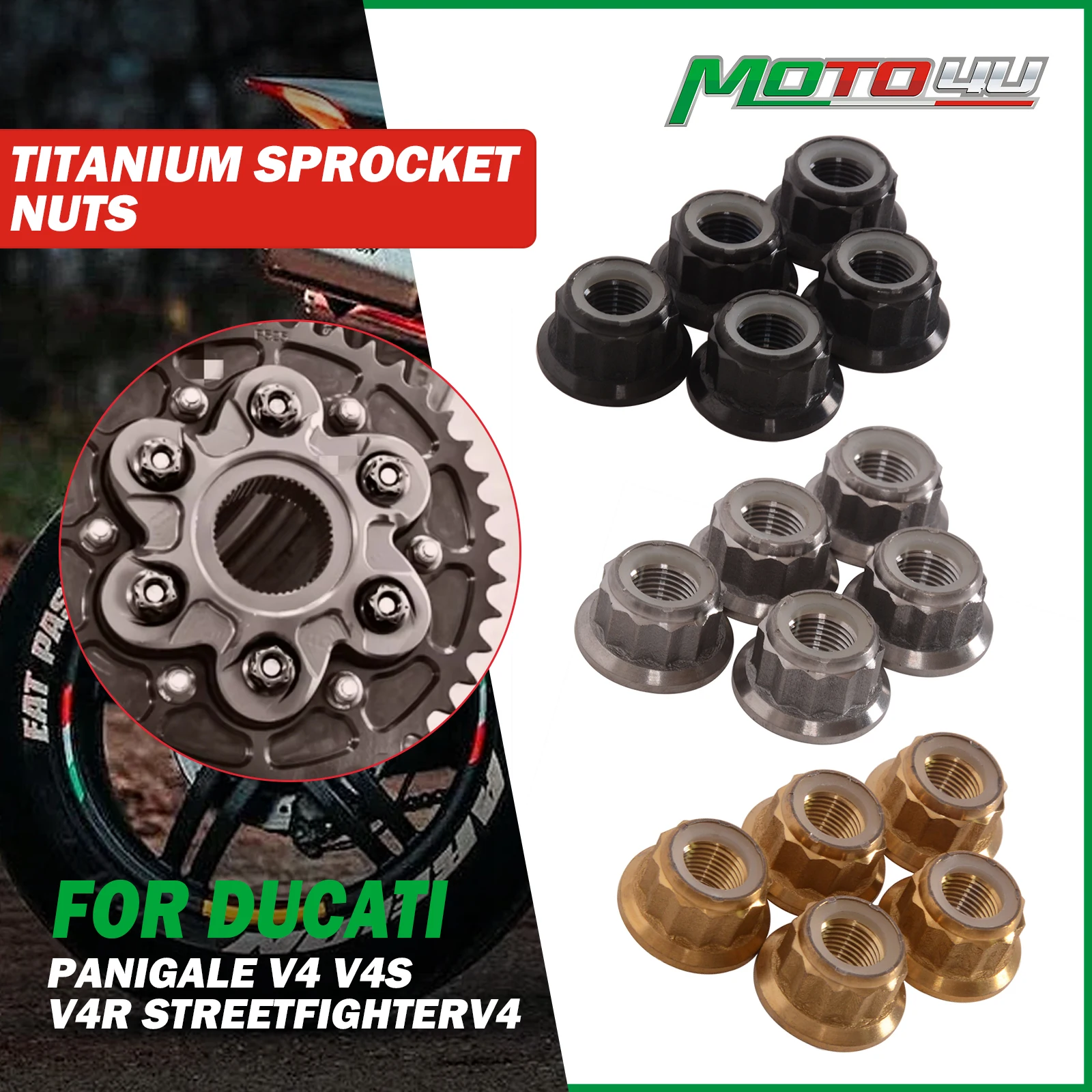 6PCS Titanium Motor… - image