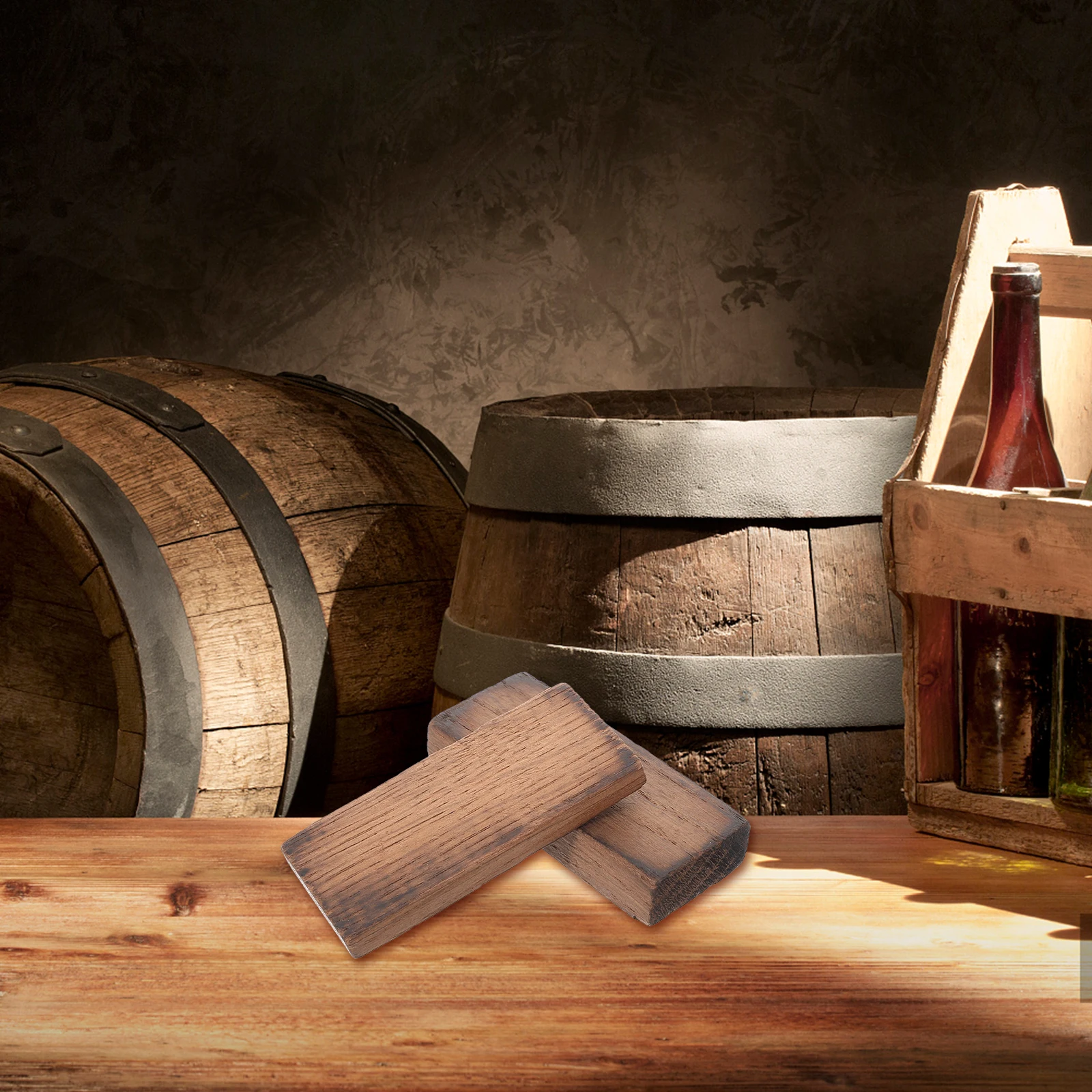 

1 Set Oak Wooden Blocks For Red Wine Brewing Making Natural Wood Pieces Home Bar Club Use Wine Making Supplies Aging Equipment