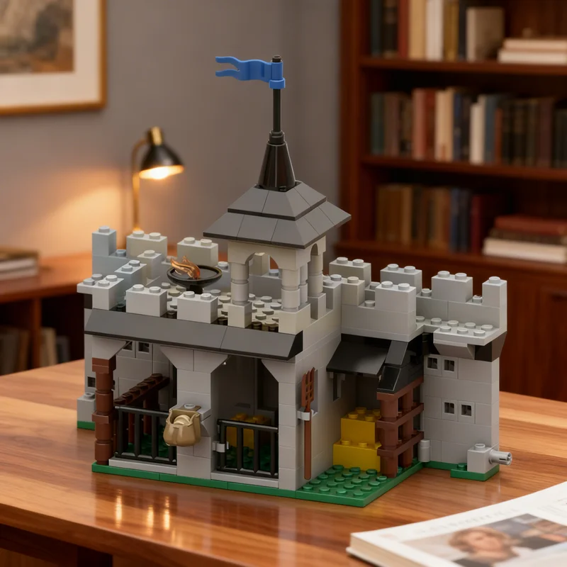 189ピース-moc-クラシックキャッスル-安定したモデルおもちゃ-組み立てブロック-建築模型-クリスマスプレゼント-誕生日プレゼント-クリエイティブdiy