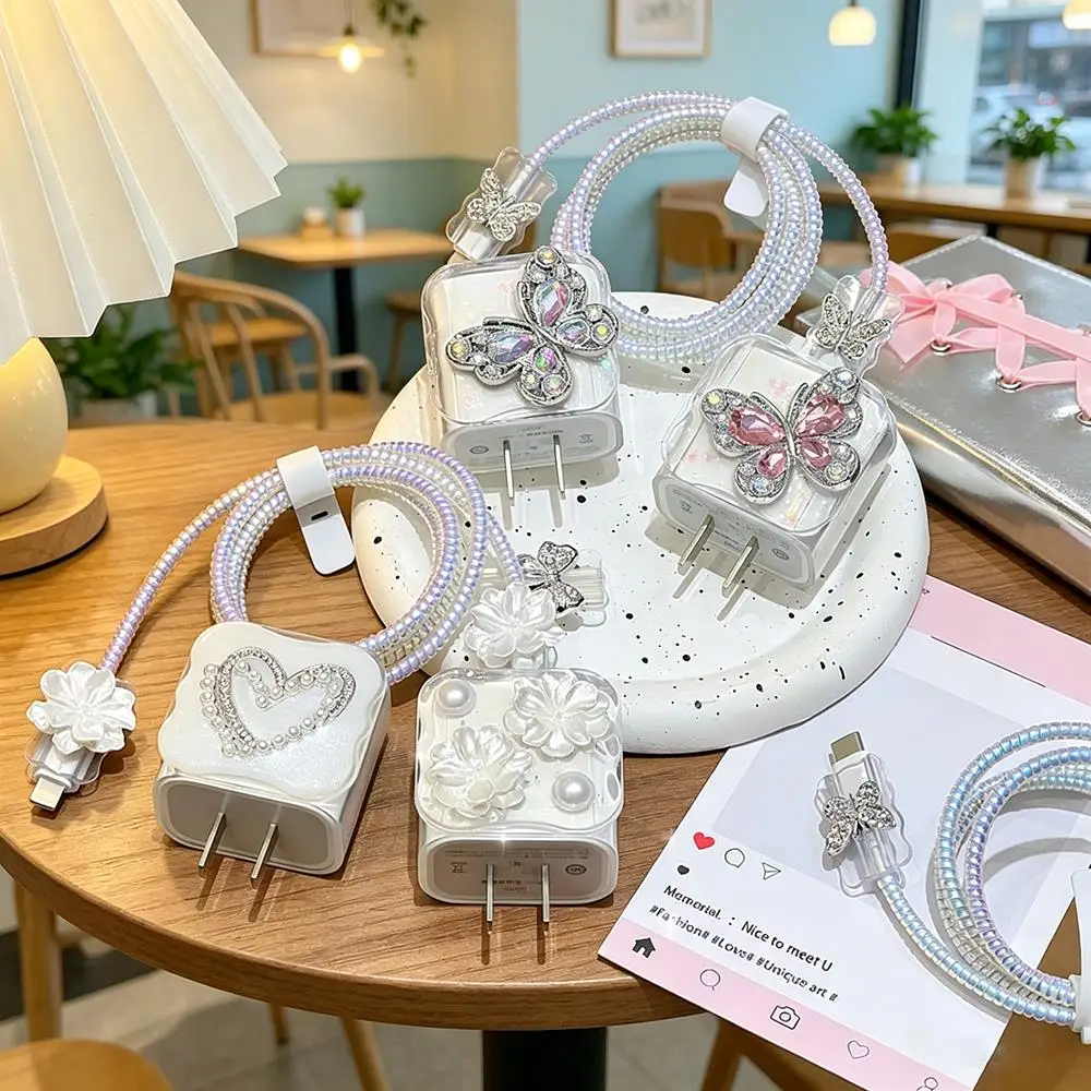 3D Cute Dielian Charger Case for iPhone 17 Pro Max 16 11 14 15 18W 20W Charging Cable Protector Data Organizer New