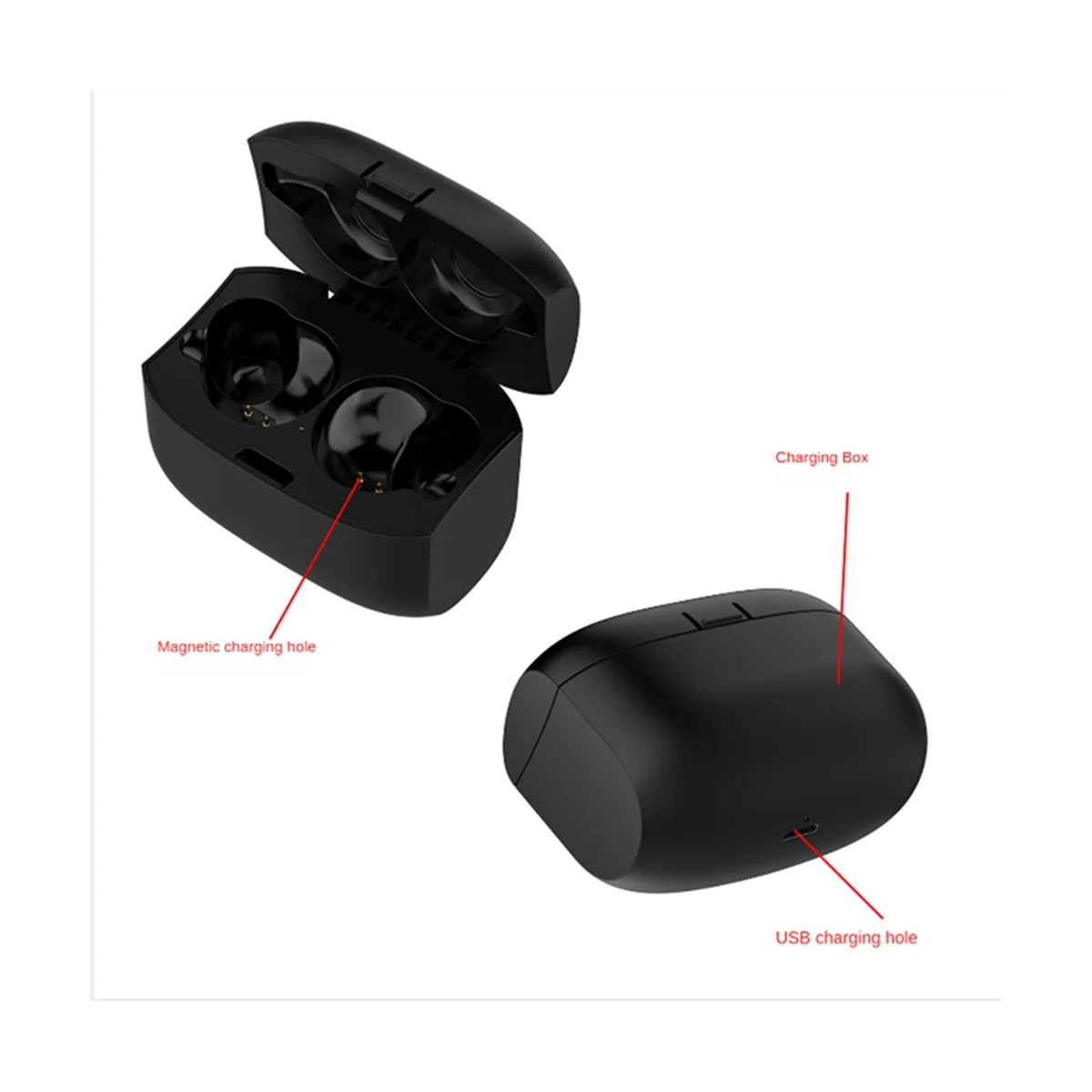 สำหรับกล่องชาร์จ65T ที่สะดวกและใช้งานได้จริงชุดหูฟังบลูทูธไร้สายกล่องชาร์จ65T