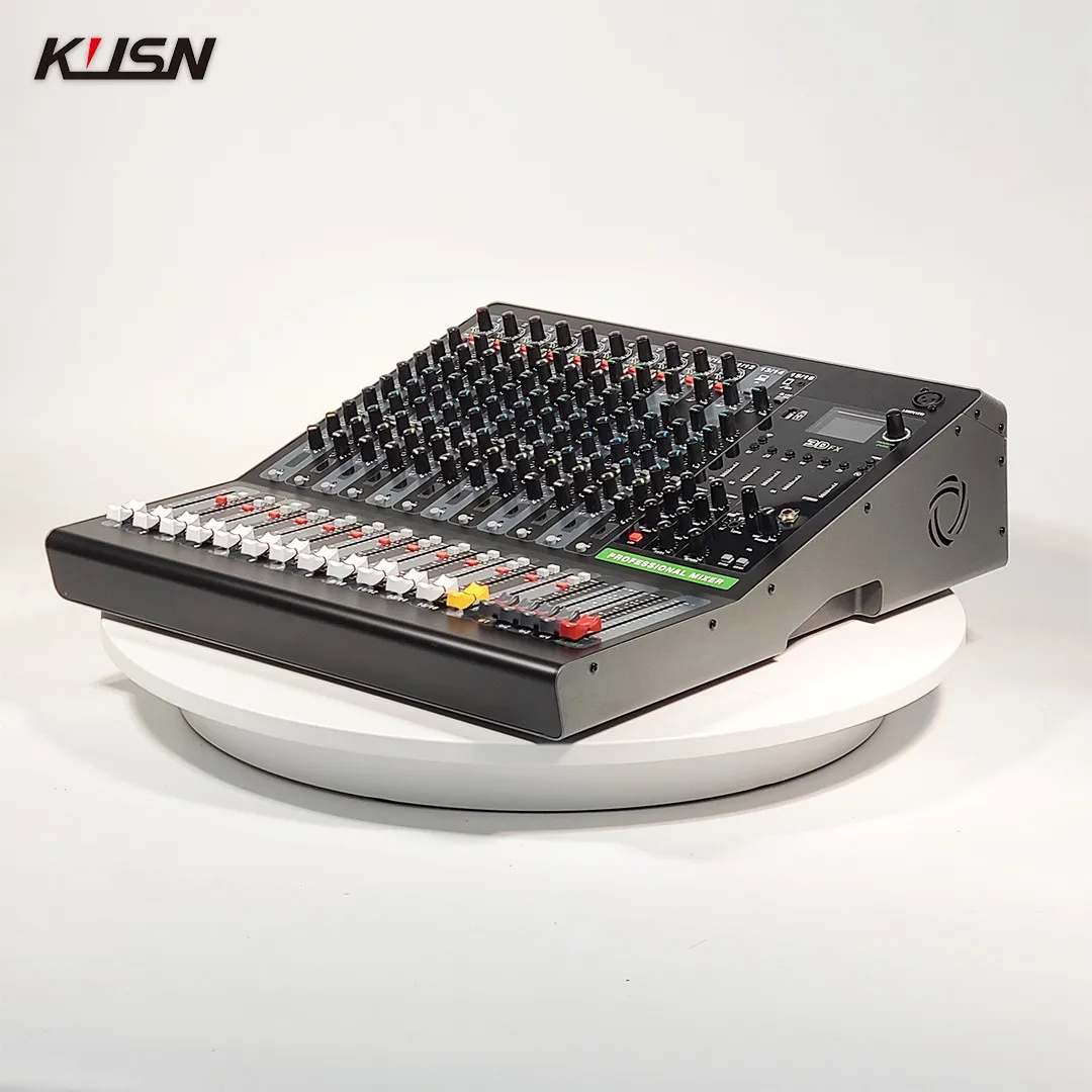 16 Channel 12 DSP Audio Mixer Professional Noise Gate Conference Audio Mixing Soundcraft Sound Power Console with Bluetooth
