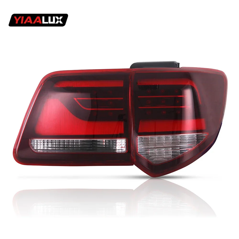 Pair Of Car Tail Light Assembly For Toyota Fortuner 2012 2013 2014 2015 LED Brake Signal Light Tuning Parts Car Rear Lamp System