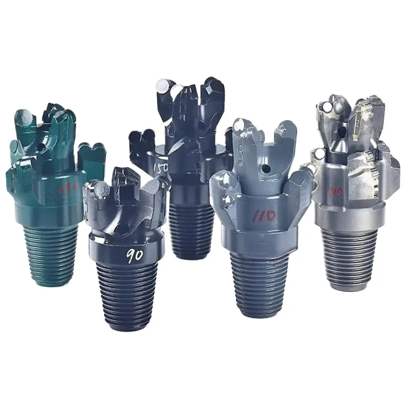 76mm External Thread Down-the-hole Drill Bit for Slope Anchoring Tunnels - High-speed Diamond Composite Drill Bit