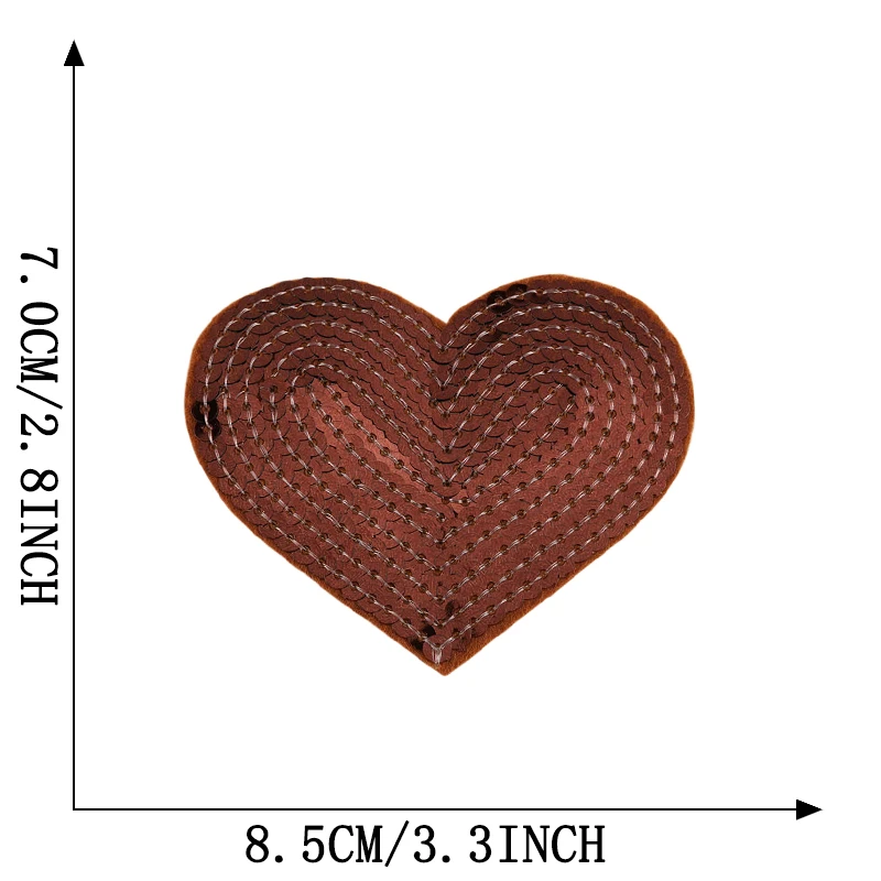 Eisen auf Patches für Kleidung Stern Herz Pailletten Thermo jacke DIY gestickt nähen Aufkleber Rucksack niedlichen Parche Kinder Ropa Glitter – Detail 10