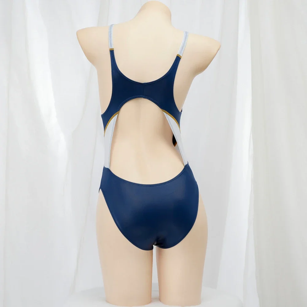 Traje de Baño Deportivo de Anime, Estilo Racing, Espalda Descubierta, Traje de Baño, Disfraz de Cosplay, Ropa Interior Japonesa de una Pieza, Ropa de Dormir para Juegos de Rol