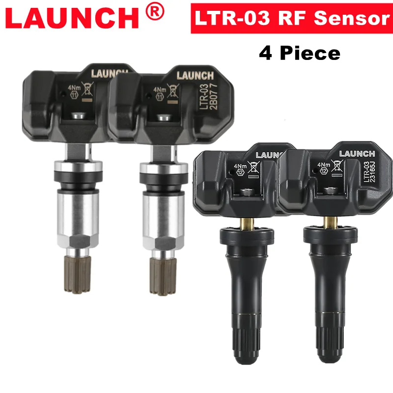 4 Piece LAUNCH LTR-03 LTR03 RF Sensor 315MHz & 433MHz used with TPMS Tire Programmer