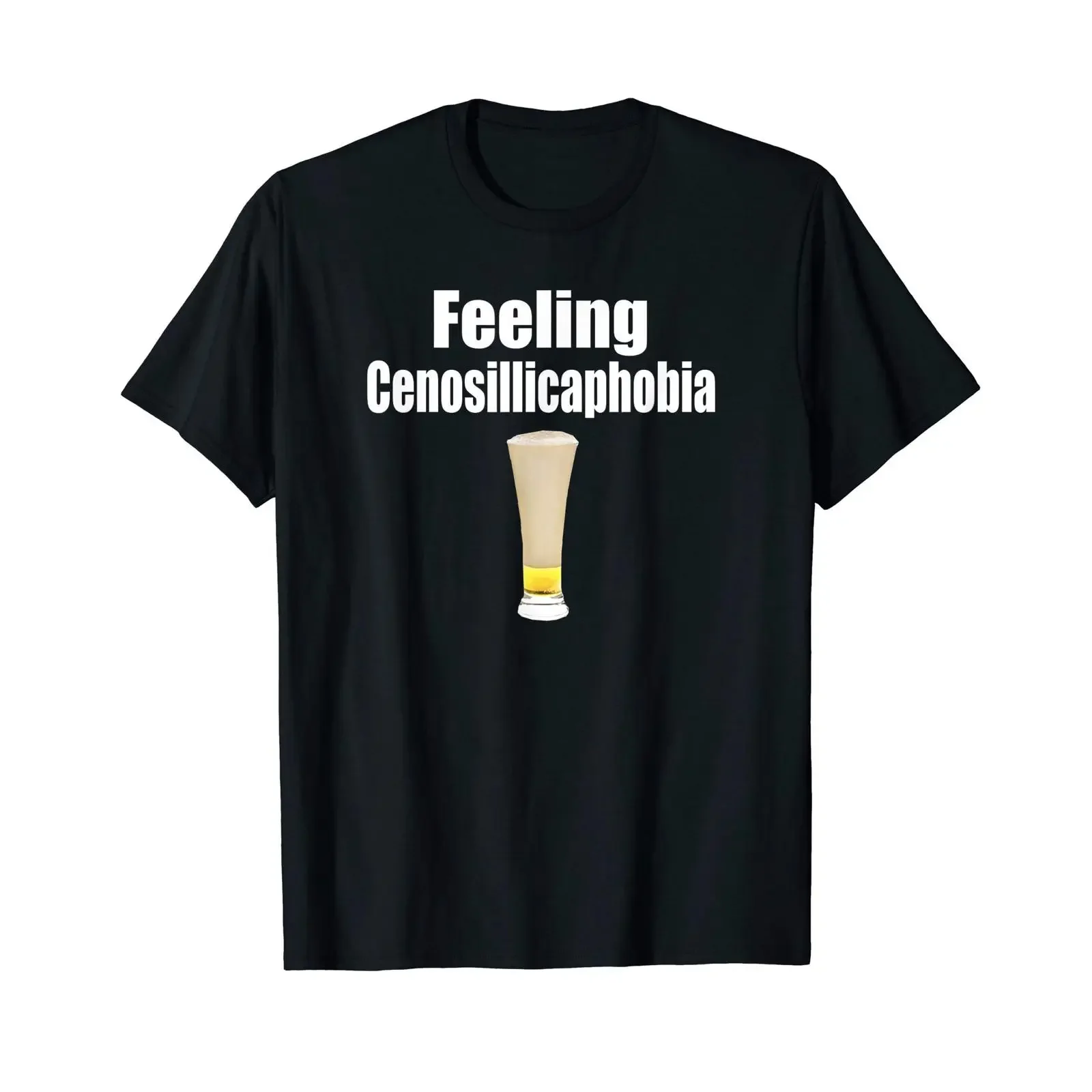 Футболка Bier T Shirt Feeling Cenosillicaphobie, забавная, винтажная, с эффектом потертости, эластичная, стильная, удобная, унисекс, мягкая, универсальная