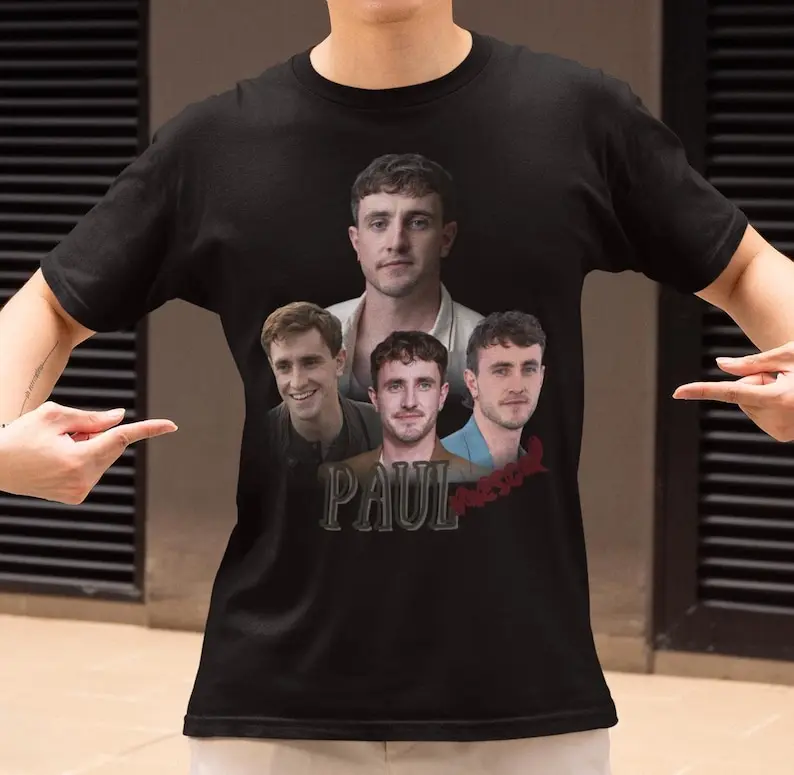 Camiseta de fan de Paul Mescal, camisa unisex vintage de Paul Mescal, regalo de camiseta de fan de Paul Mescal