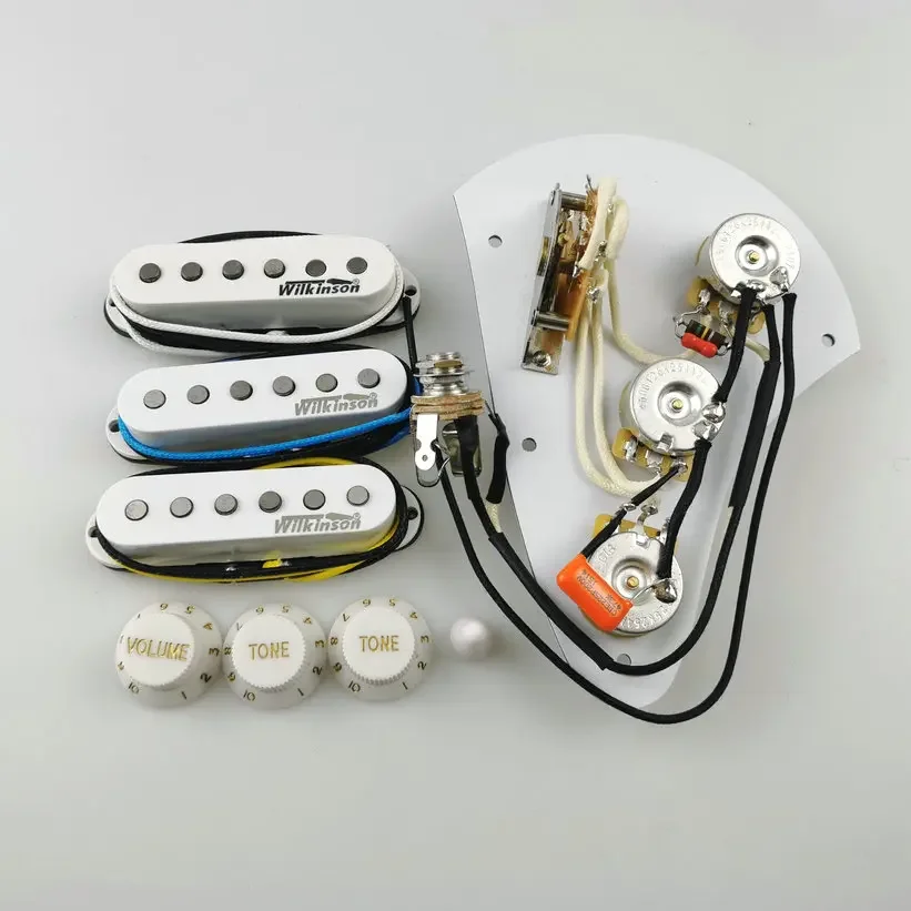 

Electric Guitar Pickups Wilkinson Ainico5 Single coil 60's style Guitar Pickup Apply to Guitar + 250K Wiring Harness