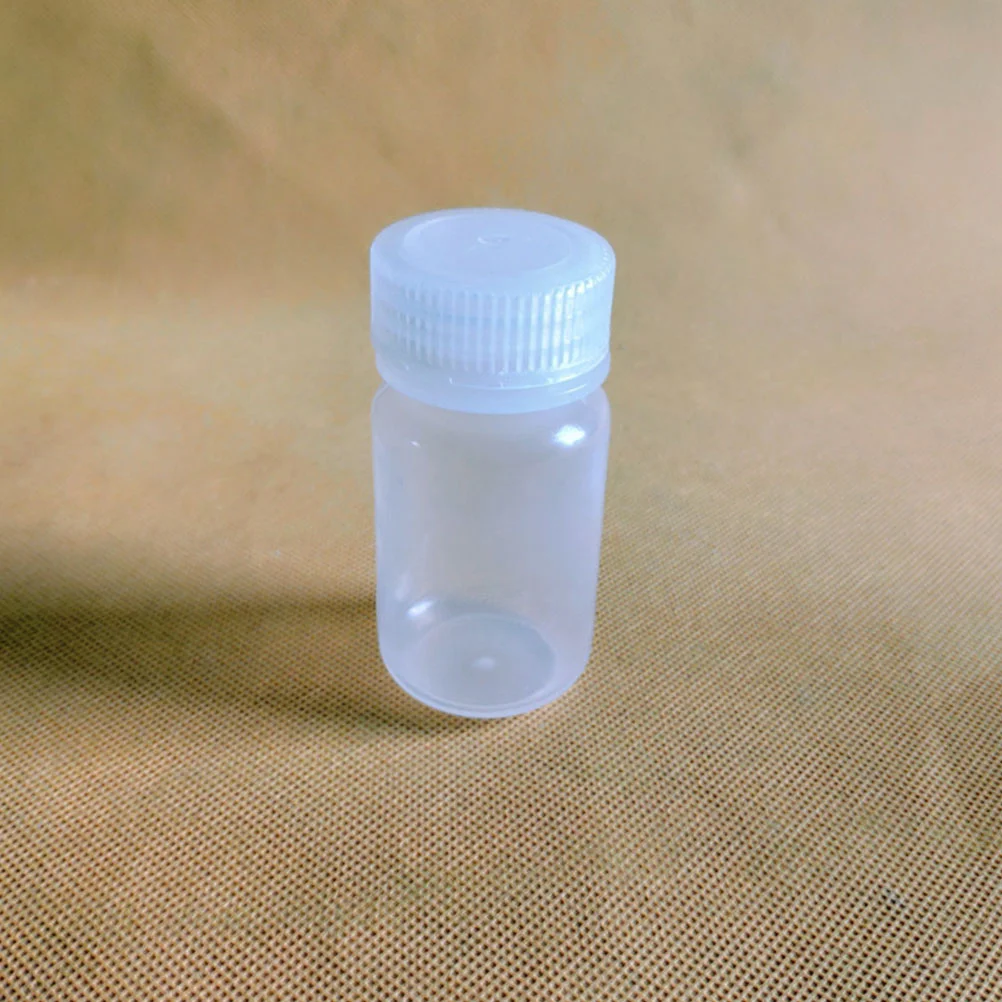 

10pcs 30Ml Plastic Bottle Laboratory Reagent Vial With Scale Sample Sealing Bottle Liquid Storage Empty Reagent Container