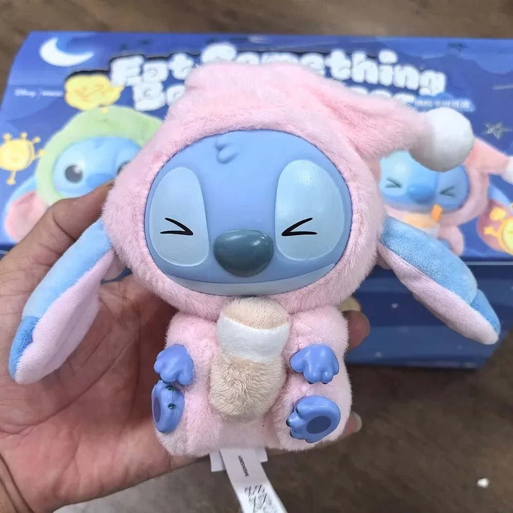 Disney Stitch Eat Something Before Sleep Series Blind Box Vinyl Plüsch Mystery Box Niedliche Stitch Doll Überraschungsspielzeug Geschenkspielzeug