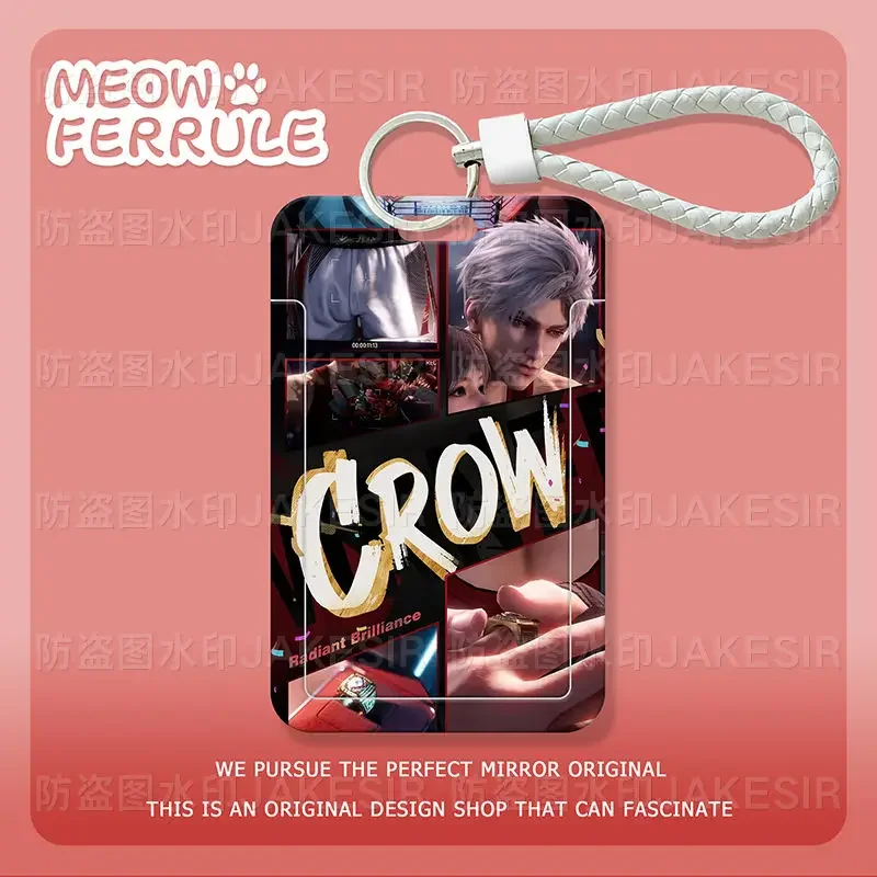 Love and Deepspace  Anime Sylus Student Meal Card Set ID Set Bus Subway Card Sets Protective Case Card Cover Keychain Pendant