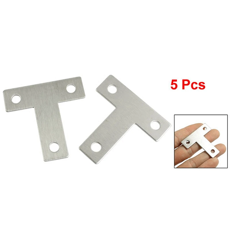 20 Pcs Angle Plate Corner Brace Flat T Shape Repair Bracket 40Mm X 40Mm