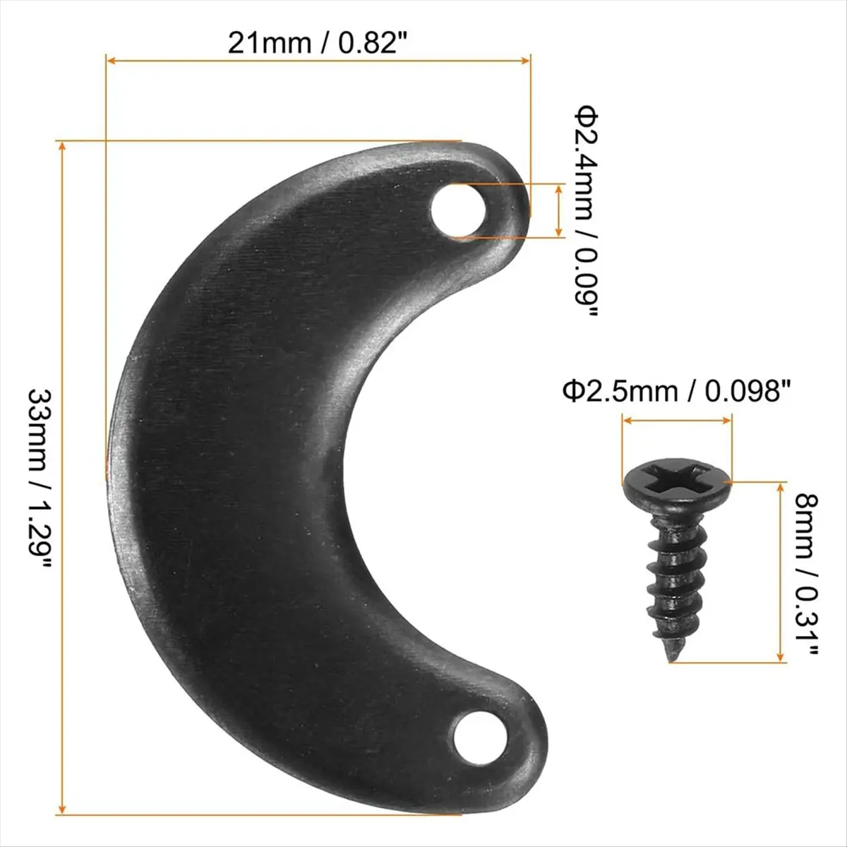 AA77 NEW  200Pcs Picture Frame Backing Hardware Clip with 200Pcs Screws Photo Frame Turn Button Fasteners Picture Backing Clips