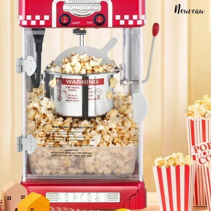 Commercial popcorn machine stall fully automatic electric heating ball popcorn machine household small popcorn machine