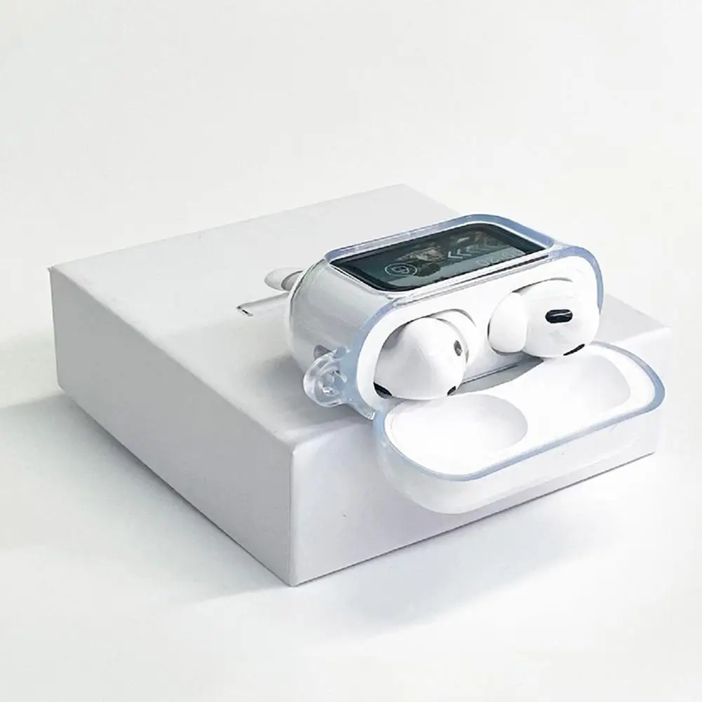 A9 プロ用ヘッドセットケースイヤホンケース Airpods 用保護カバー落下防止耐衝撃防塵透明シリコンケース Z9Q4