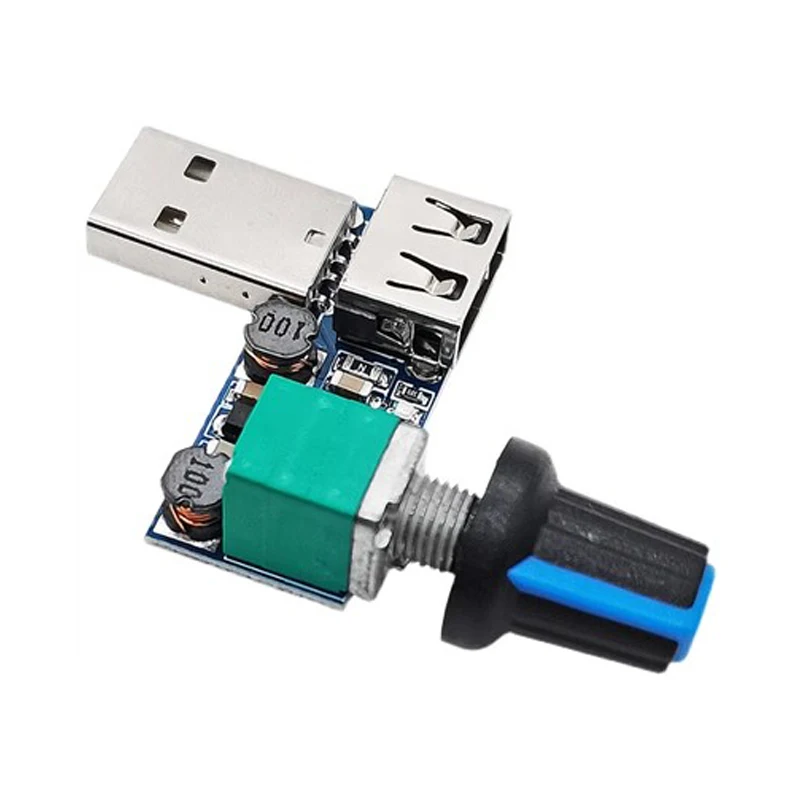 DC 4V-12V 5W XY-FS USB Fan Stepless Governor Speed Controller Multi-Gear Auxiliary Cooling Tool