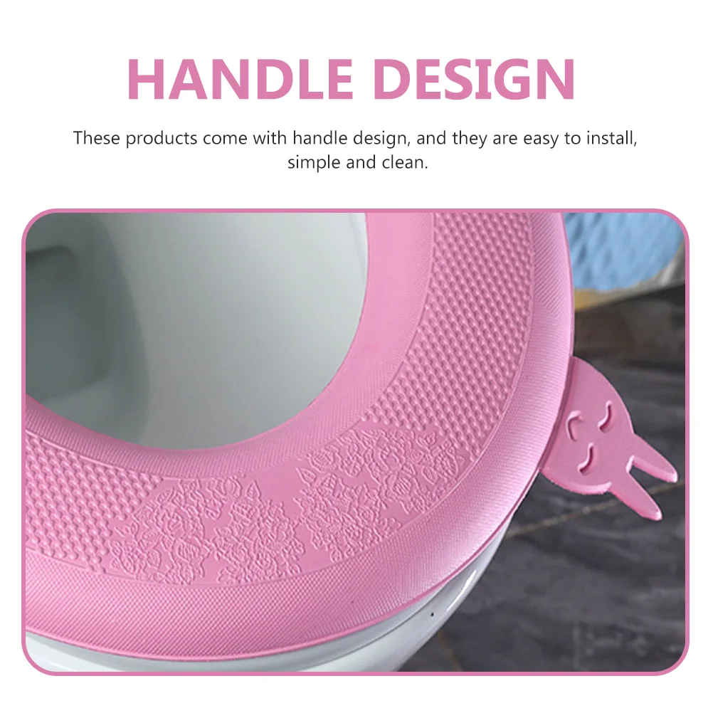 

2Pcs Eva Waterproof Toilet Seat Cushions Soft Comfortable Waterproof Toilet Seat Pads Portable Bathroom Covers