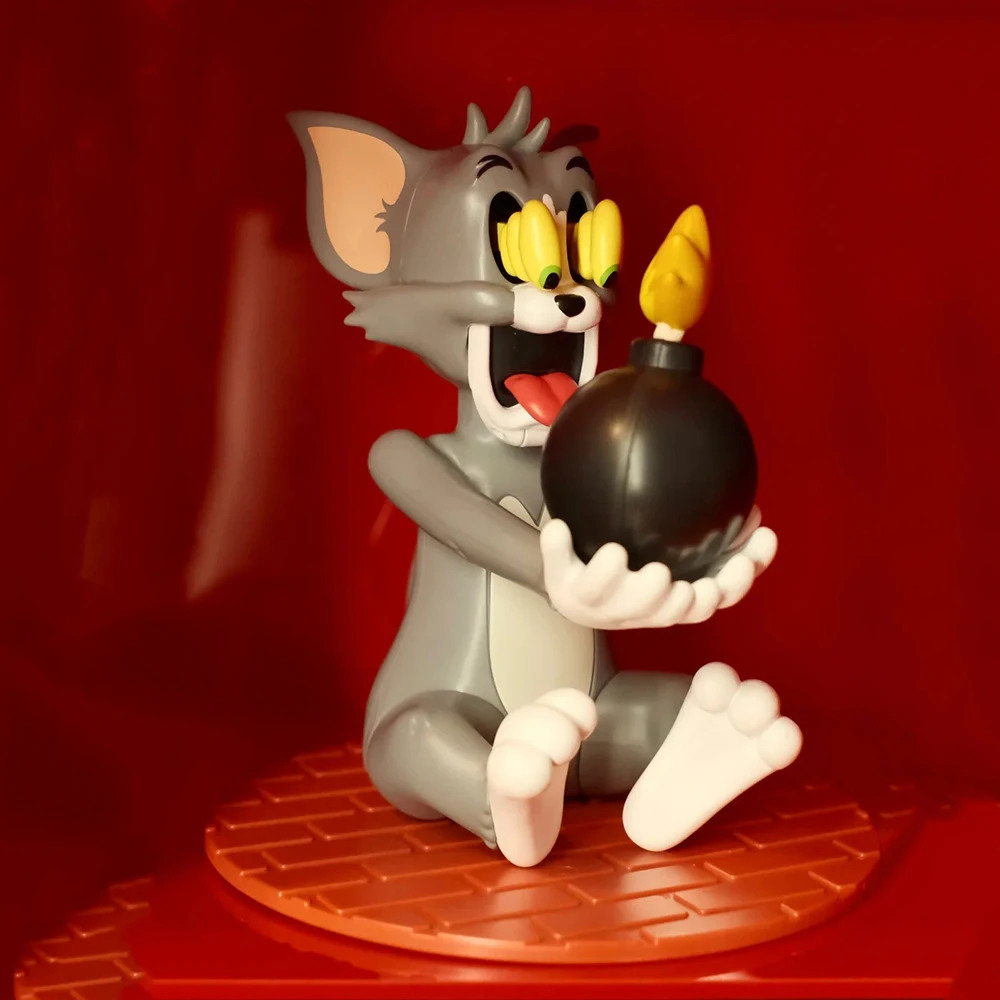 52toys Tom And Jerry Hapless Tom Series Blind Box - Movable Mechanism Handmade Play Ornaments Trendy Collectible Gifts