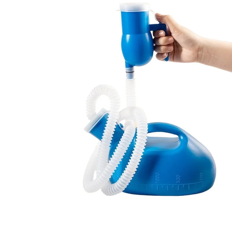

2000ml plastic men's bedpan urinal with 160cm tube portable urinal, suitable for patients and bedridden elderly to collect urine