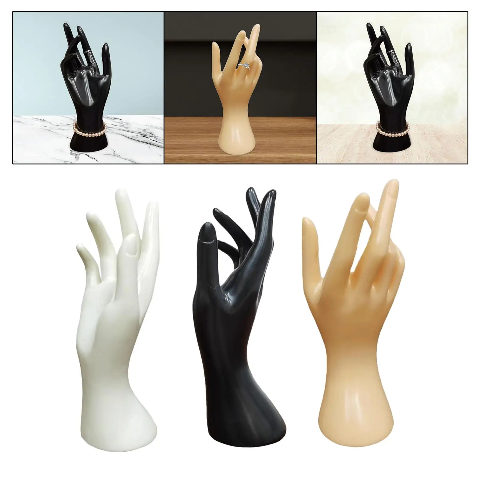 

Female Mannequin Hand Model Jewellery Rack Shops Practical Dressing Table Necklace Rings Display Stand Jewelry Display Holder