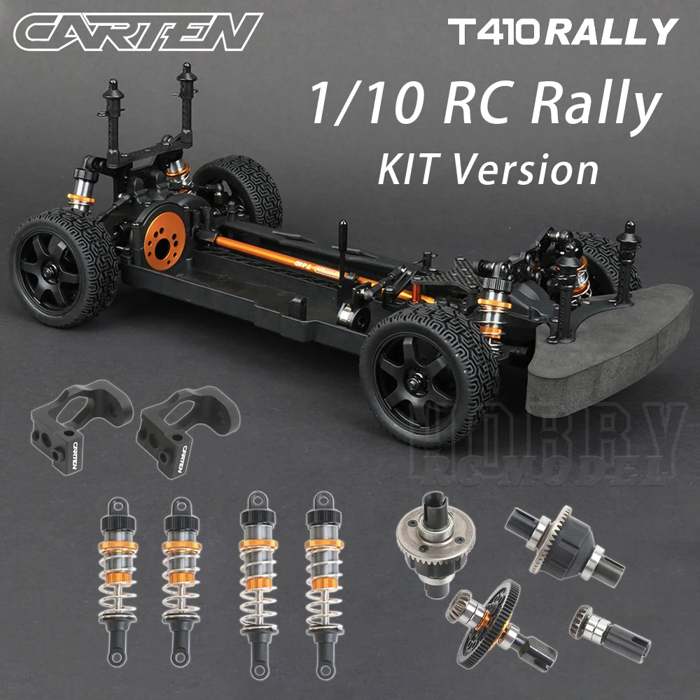 

CARTEN NHA105 T410 RALLY 4WD KIT Empty Frame 1/10 RC Electric Remote Control Model Car Rally Racing Adult Children's Toys