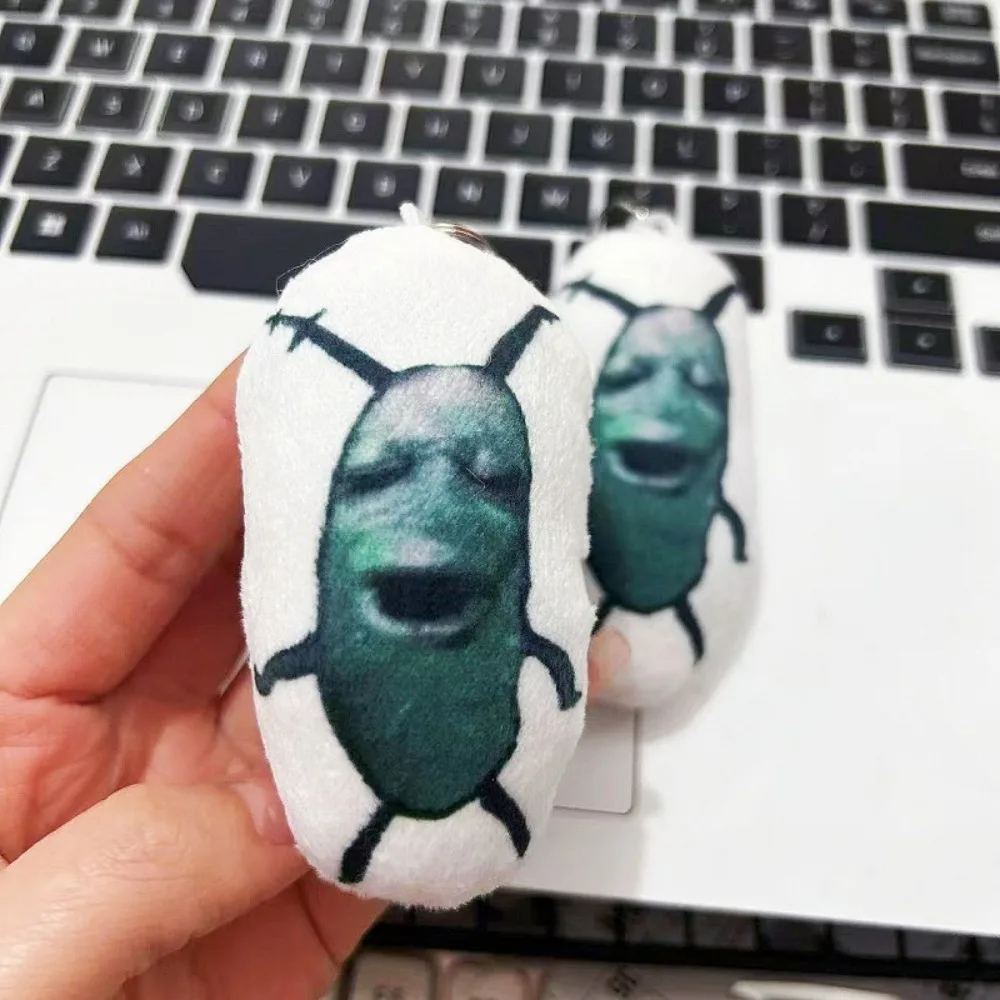 

New Cursed Plankton Squeak Funny Meme 8cm Keychain Widget Voice Gift