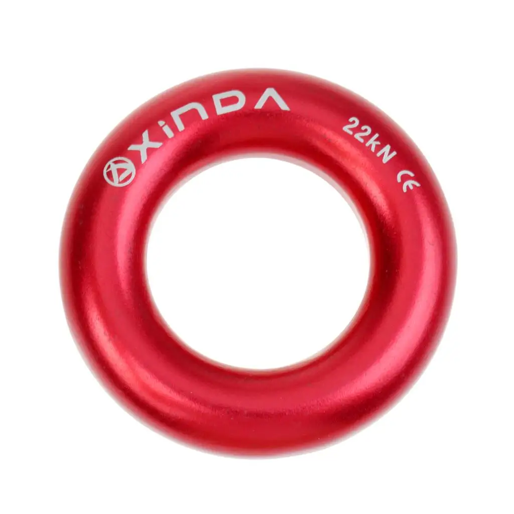 Rappel Ring for Rock Climbing - Aluminum Rappel Device Rappel Ring Connector for Rigging Belaying Equipment, Friction Saver