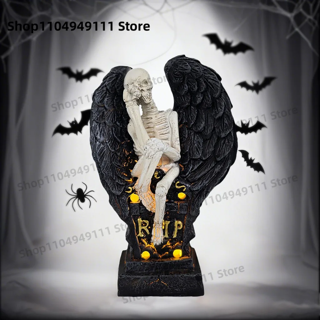 

New Halloween skull LED lights party decoration scene layout activity props decoration atmosphere lights