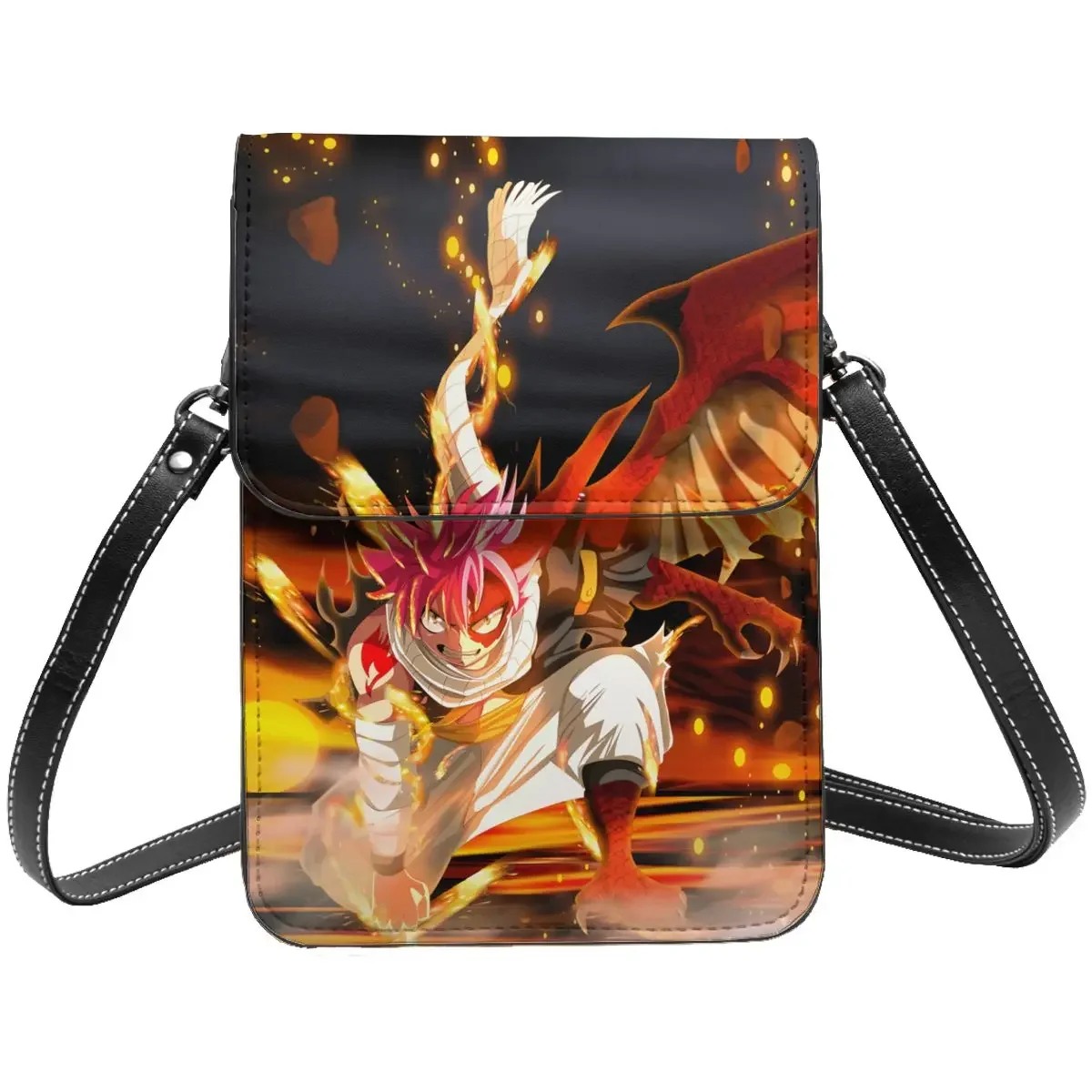 Anime FAIRY TAIL Crossbody Wallet Cell Phone Bag Shoulder Bag Cell Phone Purse Adjustable Strap