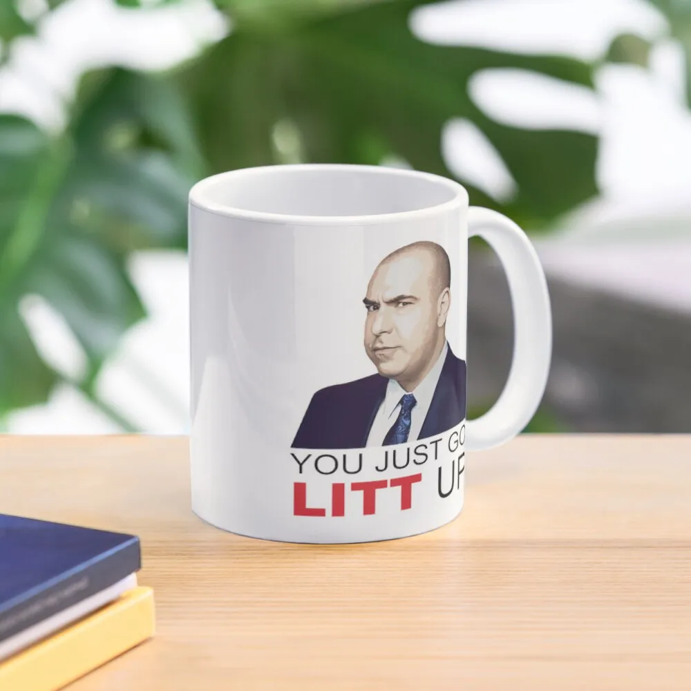 Louis Litt You Just Got Litt Up Classic  Mug Simple Tea Gifts Design Coffee Picture Drinkware Printed Image Photo Handle Round