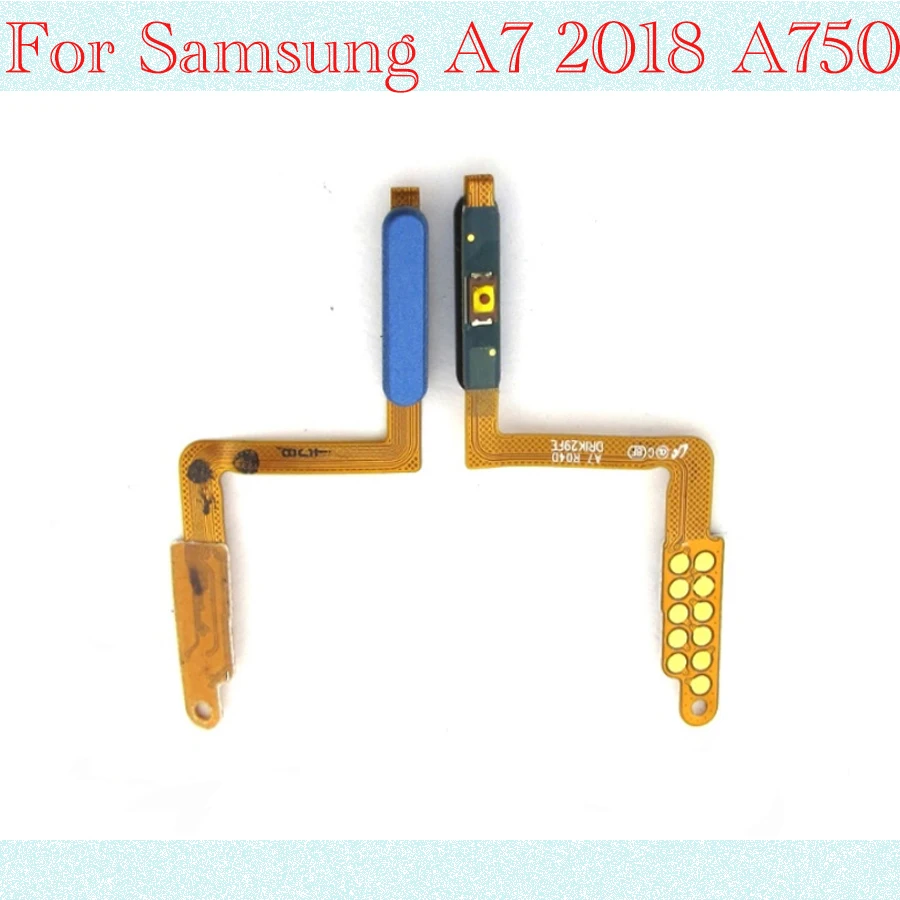 Flex Cable For Samsung Galaxy A7 2018 A750 Touch ID fingerprint Ribbon Sensor Power Switch ON OFF home button side Key menu butt