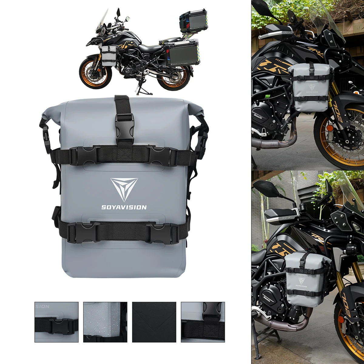 Universal Reflective Motorcycl - đánh giá và giá Motorcycle Crash Bar Waterproof Dry Bag